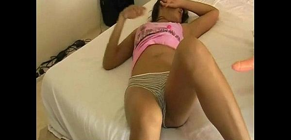 Cute Asian teen deeply fucked at home